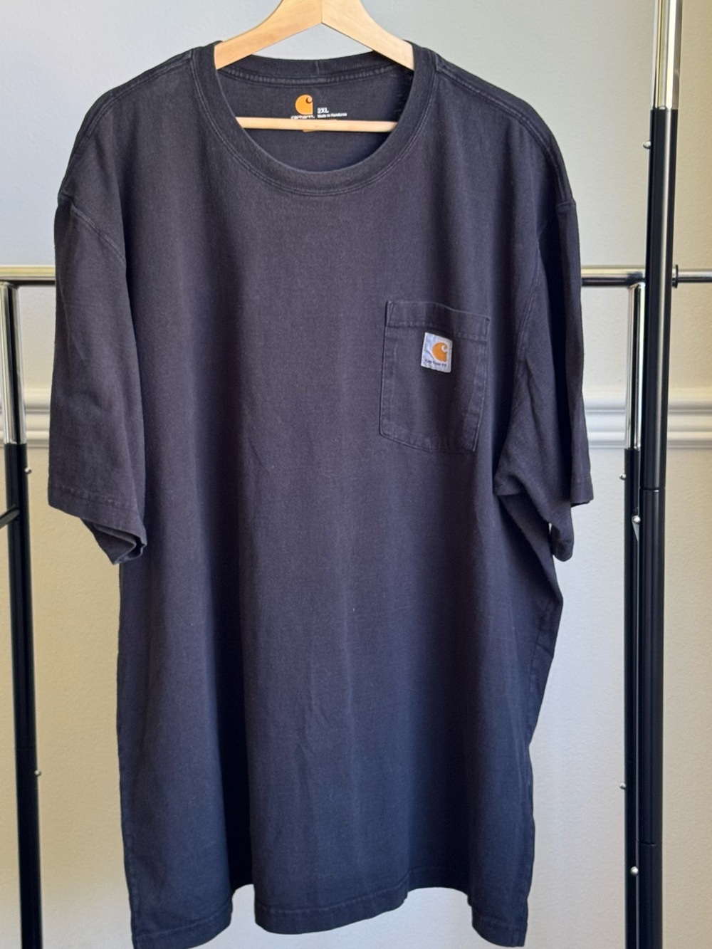 Carhartt K87 Original Fit Pocket T-Shirt Men’s Black Cotton XXL Pre-Owned